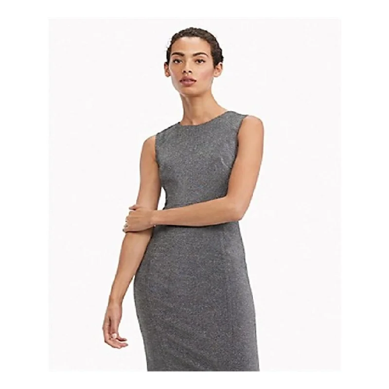 Tommy Hilfiger Women's Sleeveless Above The Knee Dress Gray Size 8