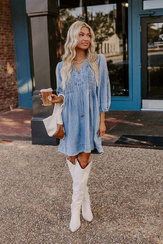 Fate Would Have It Denim Mini Dress